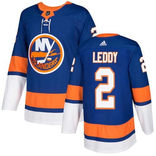 Adidas Men NEW York Islanders #2 Nick Leddy Royal Blue Home Authentic Stitched NHL Jersey->new york islanders->NHL Jersey